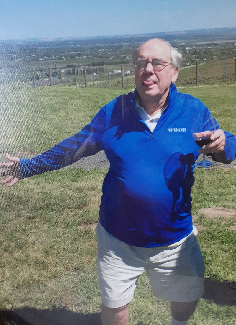 Peter helping with high school construction